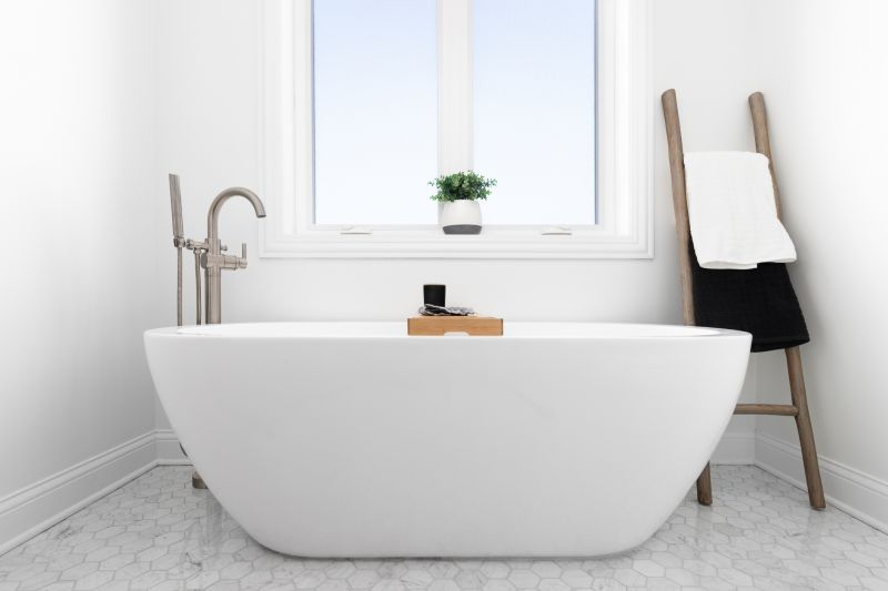 Minimalist White Bathtub